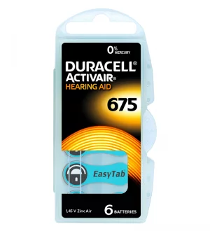 Piles auditives 675 - Duracell