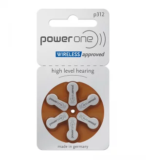 Piles auditives 312 - Power One - Lot de 120 piles