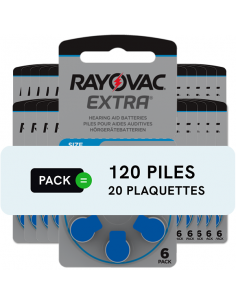 Piles auditives 675 - Rayovac - Lot de 120 piles 2