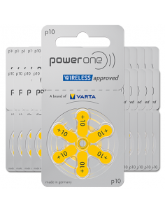 Piles auditives 10 - Power One - Lot de 120 piles