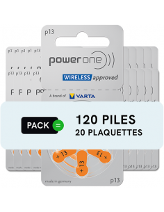 Piles auditives 13 - Power One - Lot de 120 piles 2