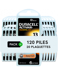 Piles auditives 13 - Duracell - Lot de 120 piles 2