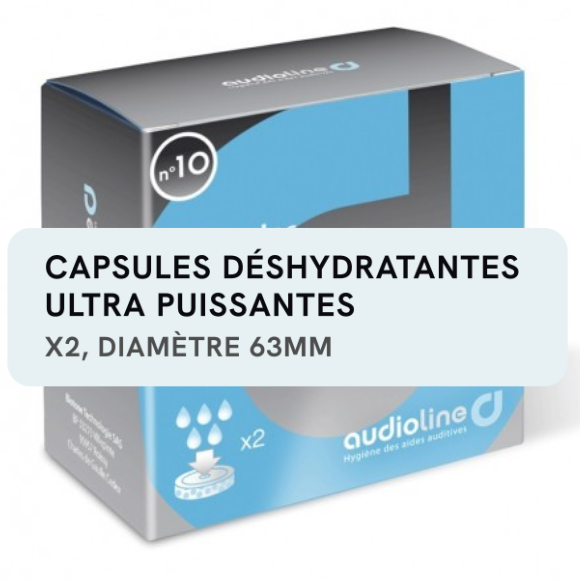 Capsules déshydratantes x2 63mm Audioline